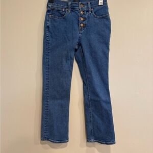J Crew Mid Rise Flare Cropped size 24